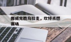 开云体育中国官网-挪威完胜乌拉圭，坎特点燃赛场的简单介绍